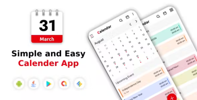 Calendar simple easy calendar android app with admob ads codermarket.png