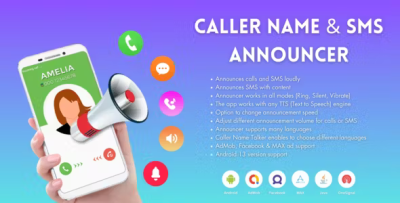 Caller name and sms announcer codermarket.png