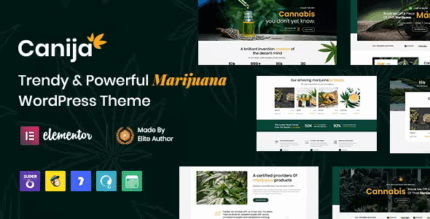 Canija marijuana cannabis dispensary wordpress theme codermarket.png