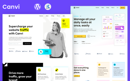 Canvi gutenbeg wordpress theme for agencies saas and mobile apps.png