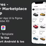 Car market place app ui kit flutter figma free carea codermarket.png