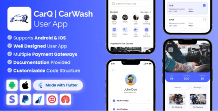 Carq car wash marketplace saas user flutter app laravel admin panel .png