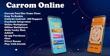 Carrom online unity game admob ios android codermarket.png