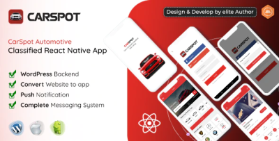 Carspot dealership classified react native app codermarket.png