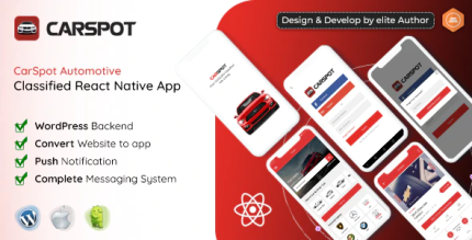 Carspot dealership classified react native app codermarket.png