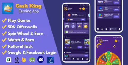 Cash king android earning app with admin panel codermarket.png