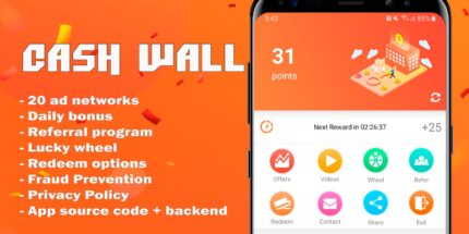 Cash wall android rewards app source code codermarket.jpg