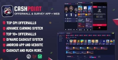 Cashpoint offers survay app website with admin panel codermarket.jpeg
