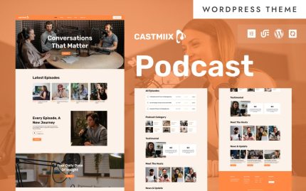 Castmiix audio podcast streaming wordpress elementor theme.jpg