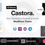 Castora podcast wordpress theme codermarket.png
