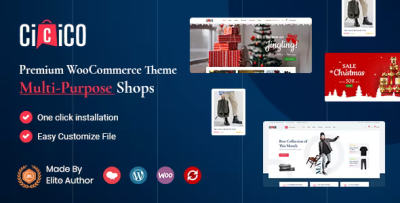 Cicico modern woocommerce theme codermarket.png