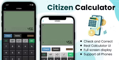 Citizen calculator ios swift xcode admob codermarket.png