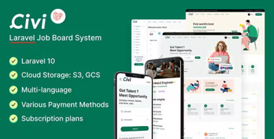 Civi theme for jobcore laravel job board cms codermarket.png