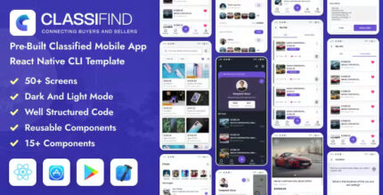 Classifind react native cli classified mobile app template codermarket.jpg