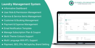 Cleancloth manager saas laundry management system codermarket.jpg