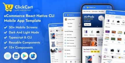 Clickcart react native cli ecommerce mobile app template codermarket.jpeg