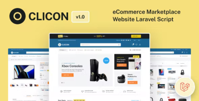 Clicon ecommerce laravel script single vendor codermarket.png