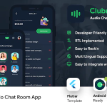 Clubhouse audio chat android app template ios app template flutter 2 .png