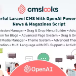 Cmslooks laravel cms with openai powered blog news magazines script .png