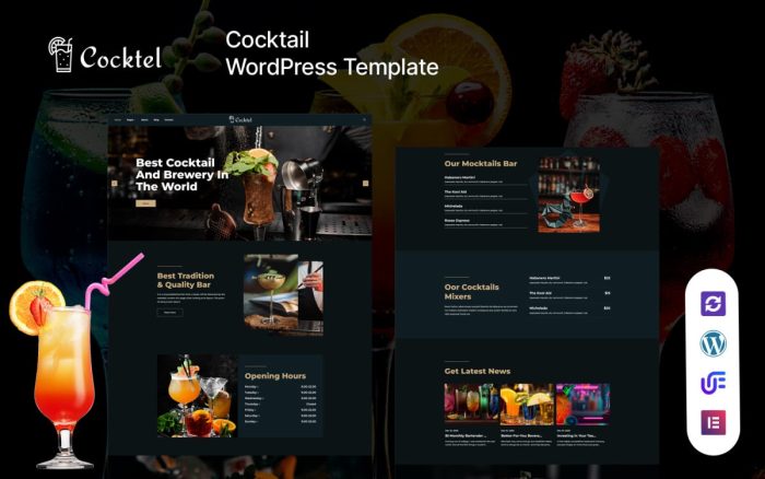 Cocktel cocktail bar and restaurant wordpress elementor theme.jpg
