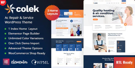 Colek air conditioning heating wordpress codermarket.png