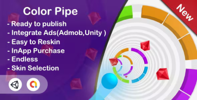 Color pipe ultra casual unity complete admob inapp codermarket.png