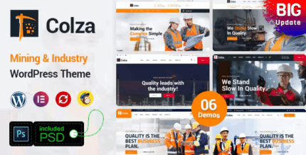 Colza mining industry wordpress theme codermarket.png