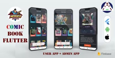 Comic book flutter user app admin app with firebase codermarket.png