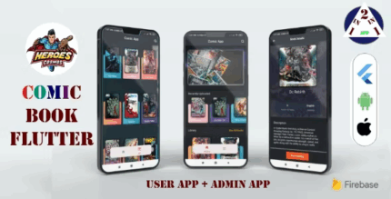 Comic book flutter user app admin app with firebase codermarket.png