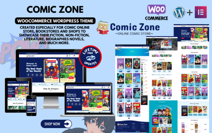 Comic zone woocommerce theme for comic stores bookstores anime manga.png