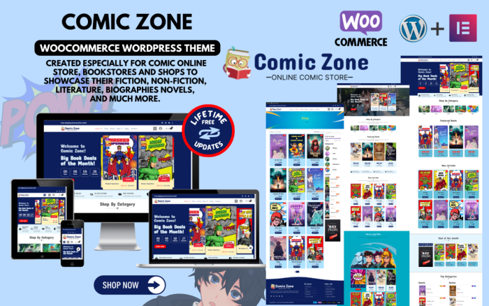 Comic zone woocommerce theme for comic stores bookstores anime manga.png
