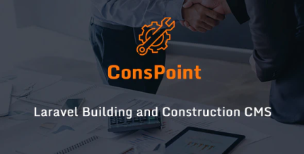 Conspoint laravel building and construction cms codermarket.png