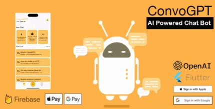 Convogpt flutter chatgpt mobile app codermarket.png