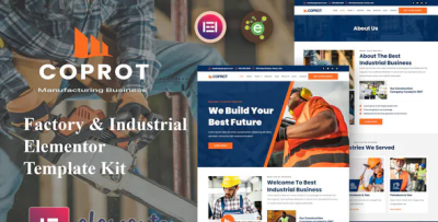 Coprot factory industrial elementor template kit codermarket.png