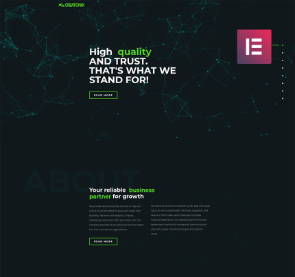 Creatonix landing page wordpress elementor theme.png
