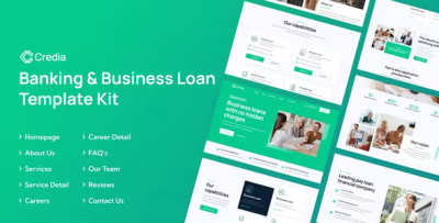 Credia banking business loan elementor template kit codermarket.png