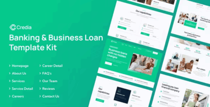 Credia banking business loan elementor template kit codermarket.png