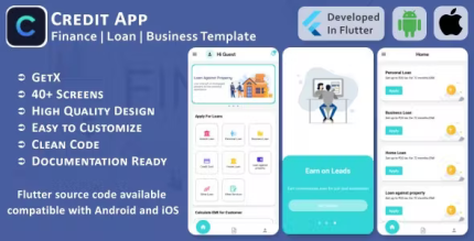 Credit app finance loan business flutter mobile ui template kit.png