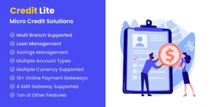 Credit lite multi branch loan savings management system codermarket.png