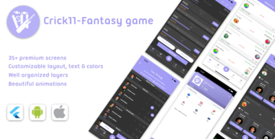Crick11 flutter app codermarket.png