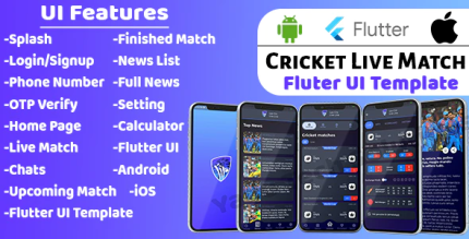 Cricket live match ui template flutter 20 codermarket.png