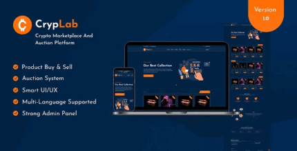 Cryplab crypto marketplace and auction platform codermarket.png