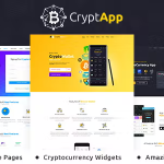 Crypt app landing page wordpress codermarket.png