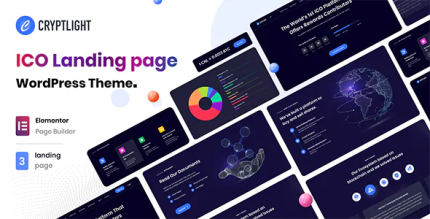 Cryptlight ico landing page wordpress theme codermarket.png