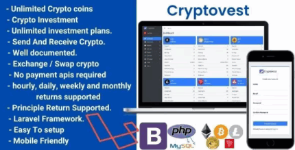 Cryptovest a crypto investment and wallet platform codermarket.png