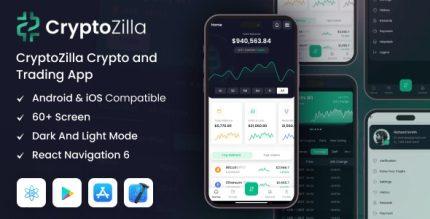 Cryptozilla react native cli cryptocurrency mobile app template codermarket.jpg