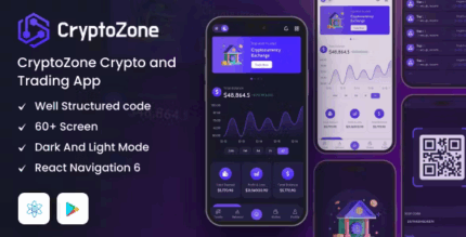 Cryptozone react native cryptocurrency mobile app template codermarket.png