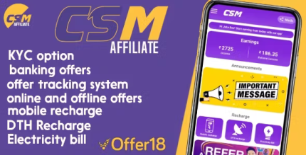 Csmaffiliate offers affiliate offer tracking referral program admin.png