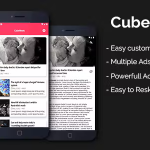 Cube news simple news app codermarket.png