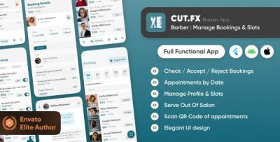 Cutfx barber app manage salon bookings slots codermarket.jpg